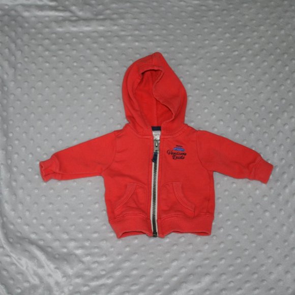 4/$20 Baby boy Carter's hoodie car newborn - Picture 4 of 13